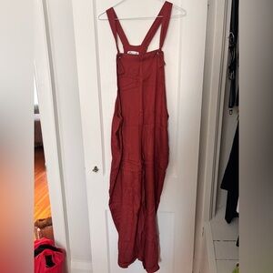 Hollister Rust Jumpsuit